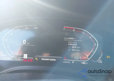 2021 BMW X4 xDrive30I z USA, uszkodzony, nr VIN 5UX2V1C04M9H09934